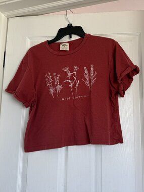 Dirtee Laundry Wildflowers Crop Top Size XL